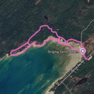 Our path around the trail.